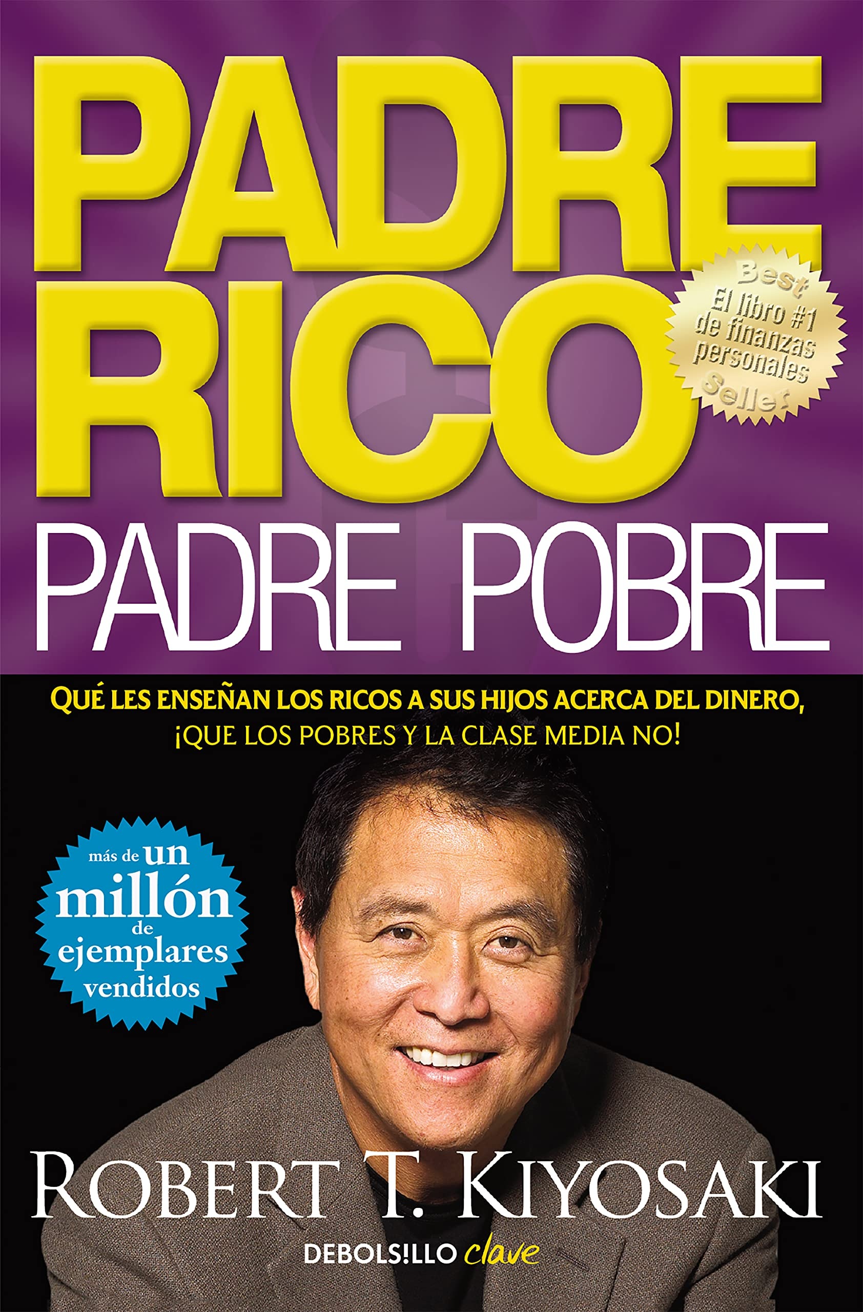Portada oficial de Padre Rico, Padre Pobre, de Robert Kiyosaki