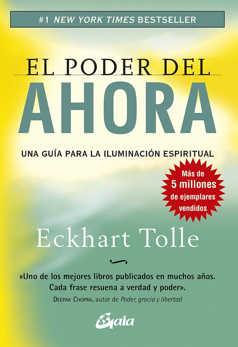 Portada oficial de El Poder del Ahora, de Eckhart Tolle