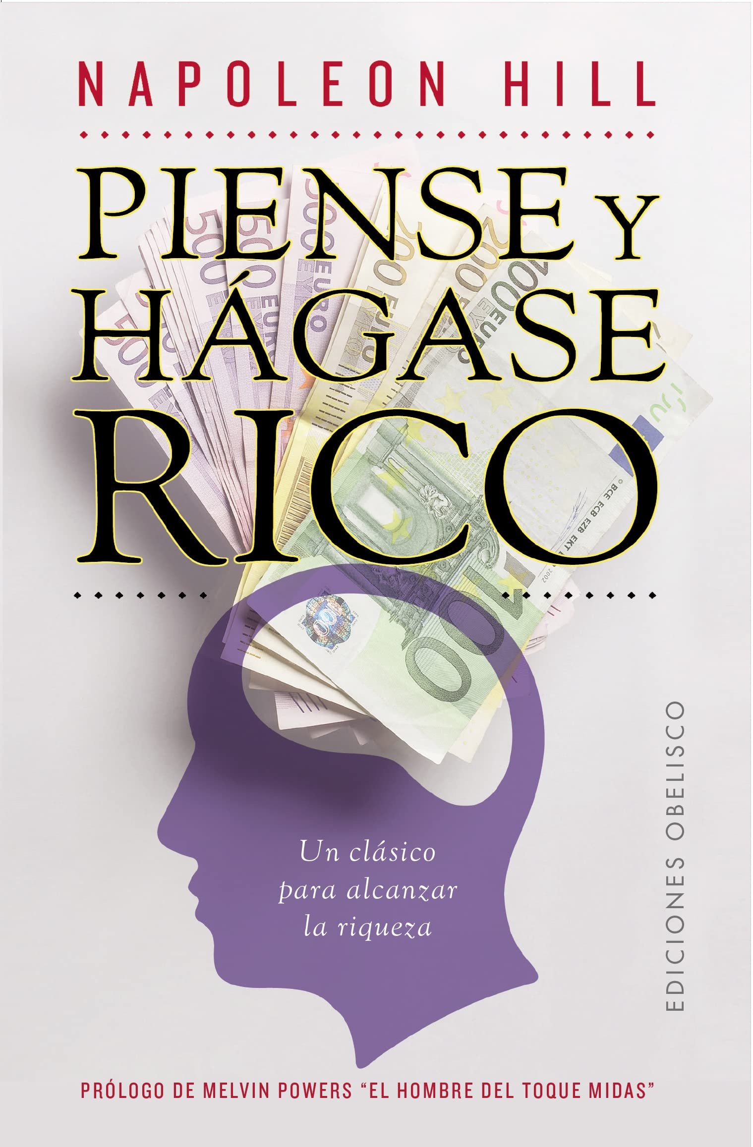 Portada oficial de Piense y Hágase Rico, de Napoleon Hill